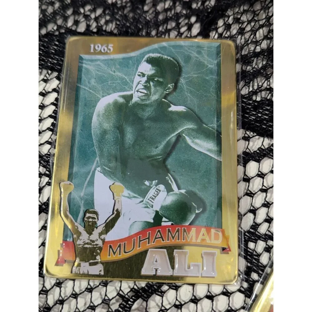 Muhammad Ali Metallic Impressions Embossed Metal Card Set w/ Tin | NIB | 1995 - Picture 7 of 16